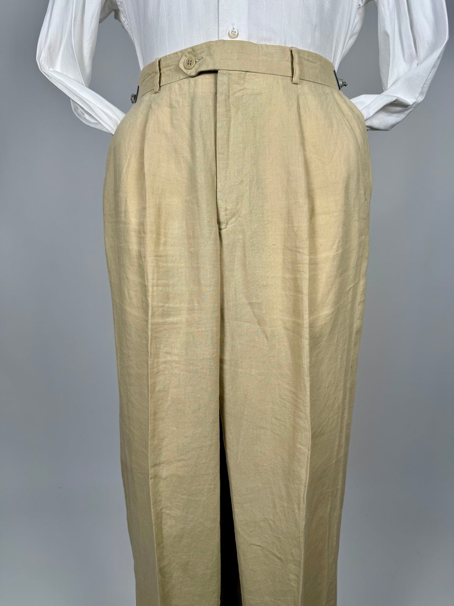 Pantaloni in lino beige - tg. 46
