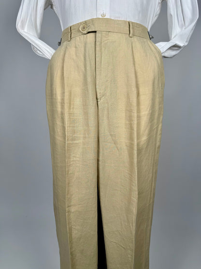 Pantaloni in lino beige - tg. 46
