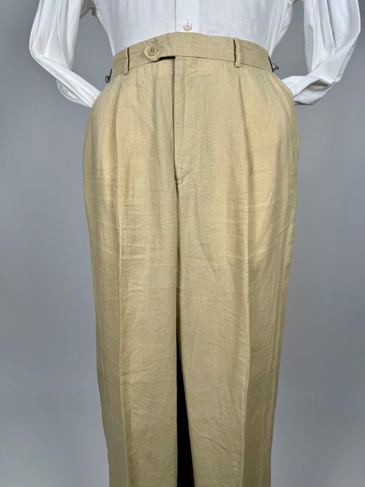 Pantaloni in lino beige - tg. 46
