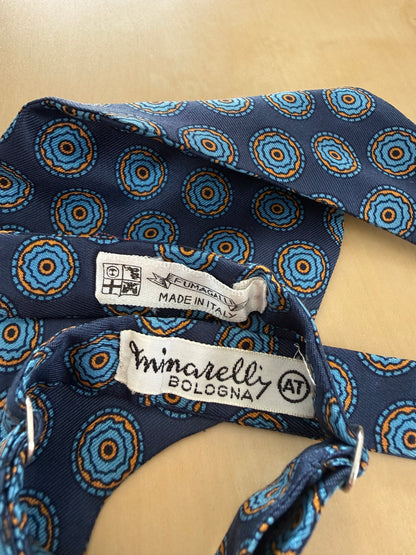Papillon vintage blu medaglioni
