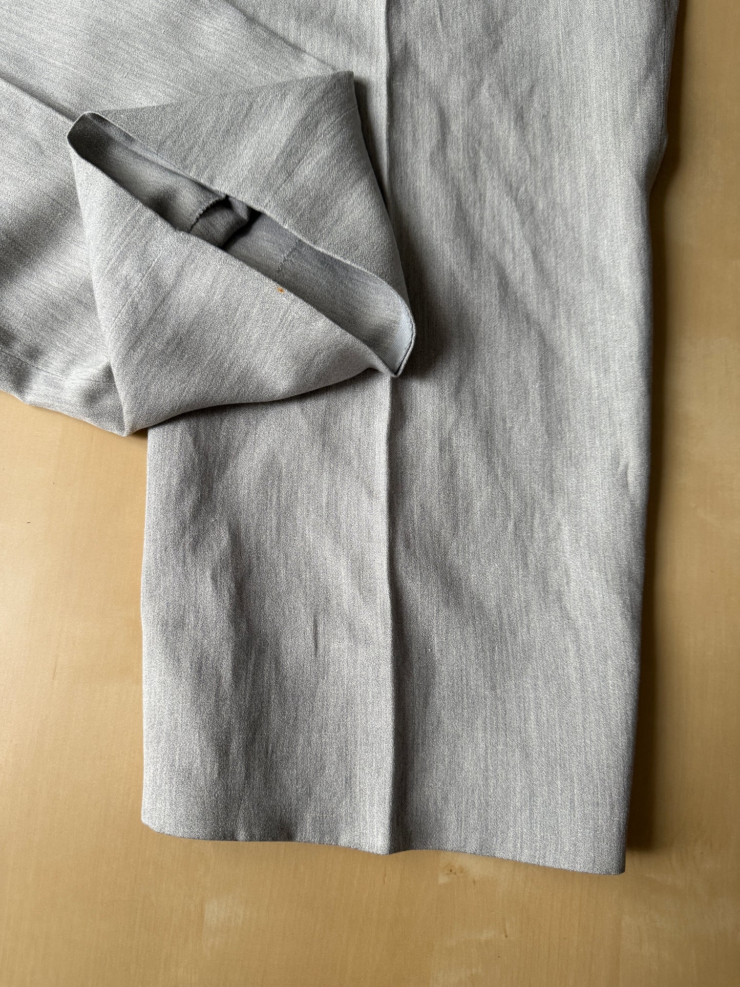 Panciotto damascato con pantalone abbinato in seta e lino - tg. 54