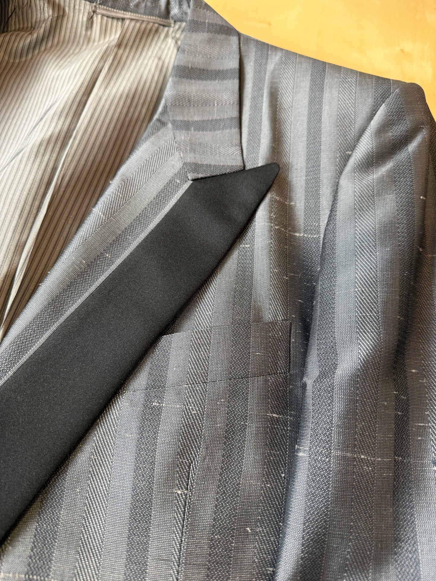 Giacca da smoking anni '80 in seta shantung - tg. 50