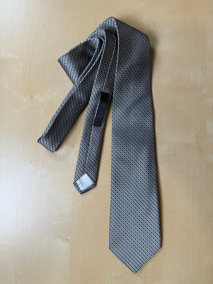 Cravatta Pierre Cardin optical grigio e nero