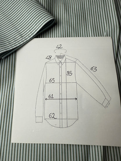 Camicia Brooks Brothers a righe con polsini da gemelli - tg. L collo 16 (42)