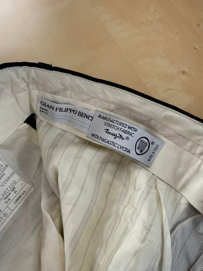 Pantaloni fresco lana stretch blu navy (NOS) - tg. 52/54