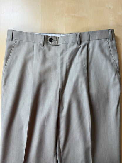 Pantaloni fresco lana verde salvia - tg. 50/52