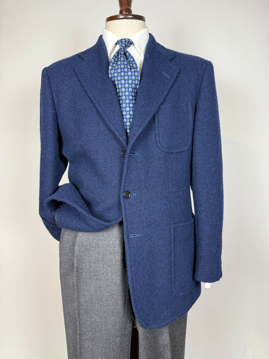 Giacca Etro tweed blu china - tg. 52
