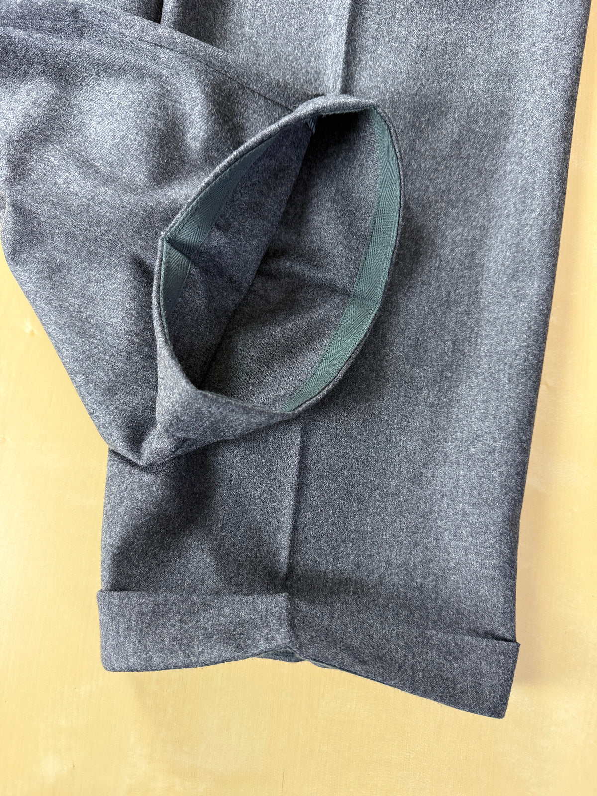 Pantaloni sartoriali flanella antracite - tg. 54/56