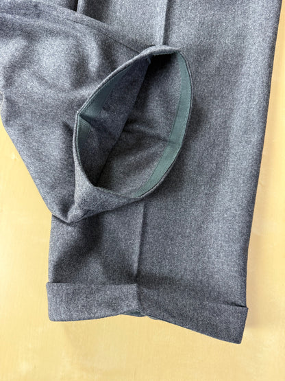 Pantaloni sartoriali flanella antracite - tg. 54/56