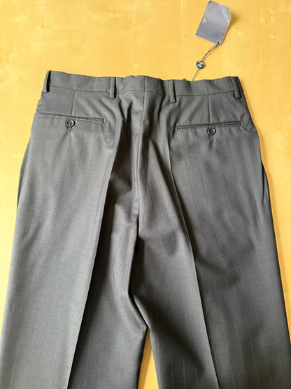 Pantalone in fresco lana blu gessato (NOS) - tg. 48
