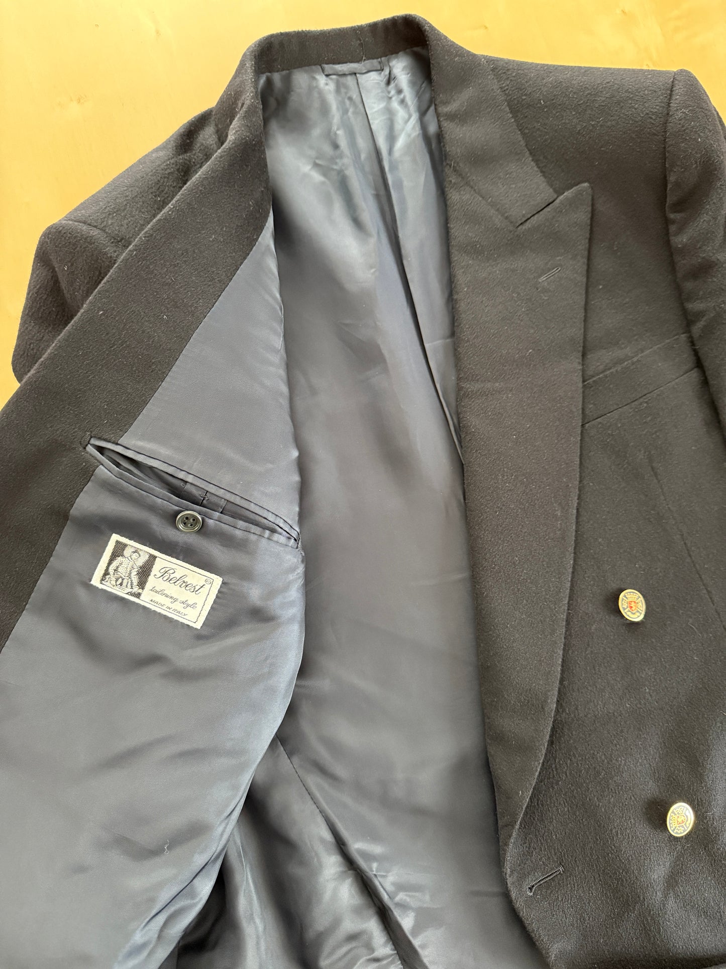 Blazer Belvest anni ‘80 doppiopetto cashmere e lana - tg. 50/52
