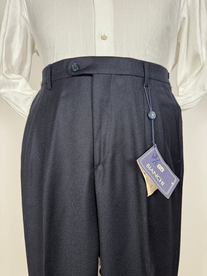 Pantaloni flanella blu notte (NOS) - tg. 46/48