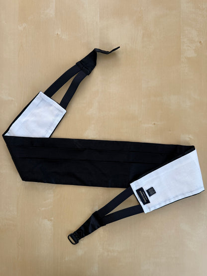 Fascia da smoking in raso di seta - 110 cm