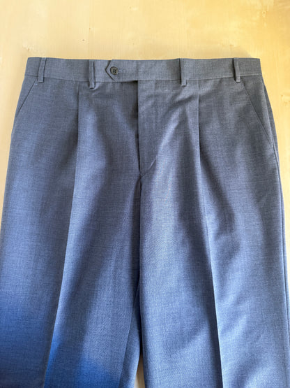 Pantaloni anni ‘90 in fresco lana grigio antracite (NOS) - tg. 52/54