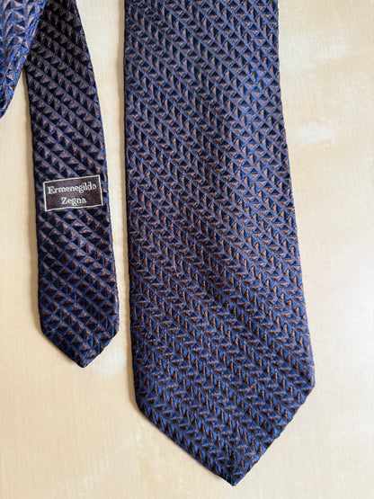 Cravatta Ermenegildo Zegna effetto rilievo