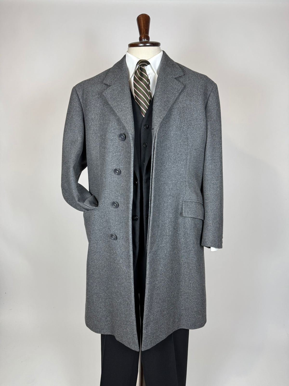 Cappotto sartoriale grigio anni '60 - tg. 46-48