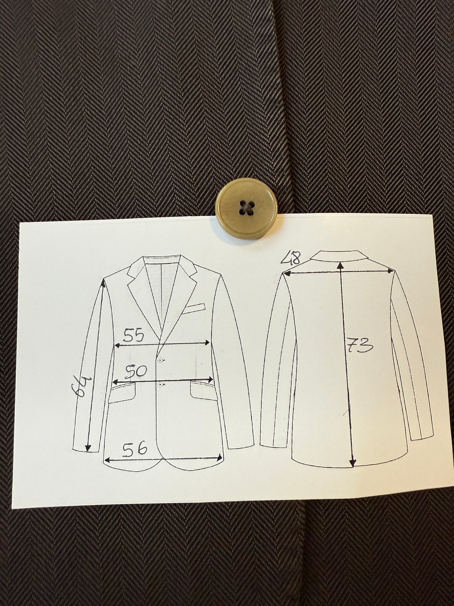 Giacca Tagliatore in cotone herringbone sfoderata - tg. 50