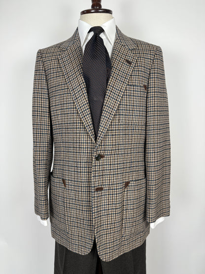 Giacca tweed pied-de-poule Lane Crawford Hong Kong anni ‘60/‘70 - tg. 48/50