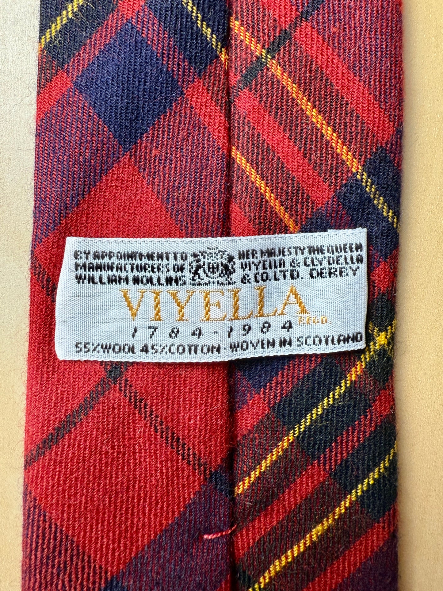 Cravatta in Viyella originale William Hollins tartan