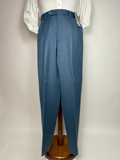 Pantaloni anni ‘80 blu petrolio (NOS) - tg. 46