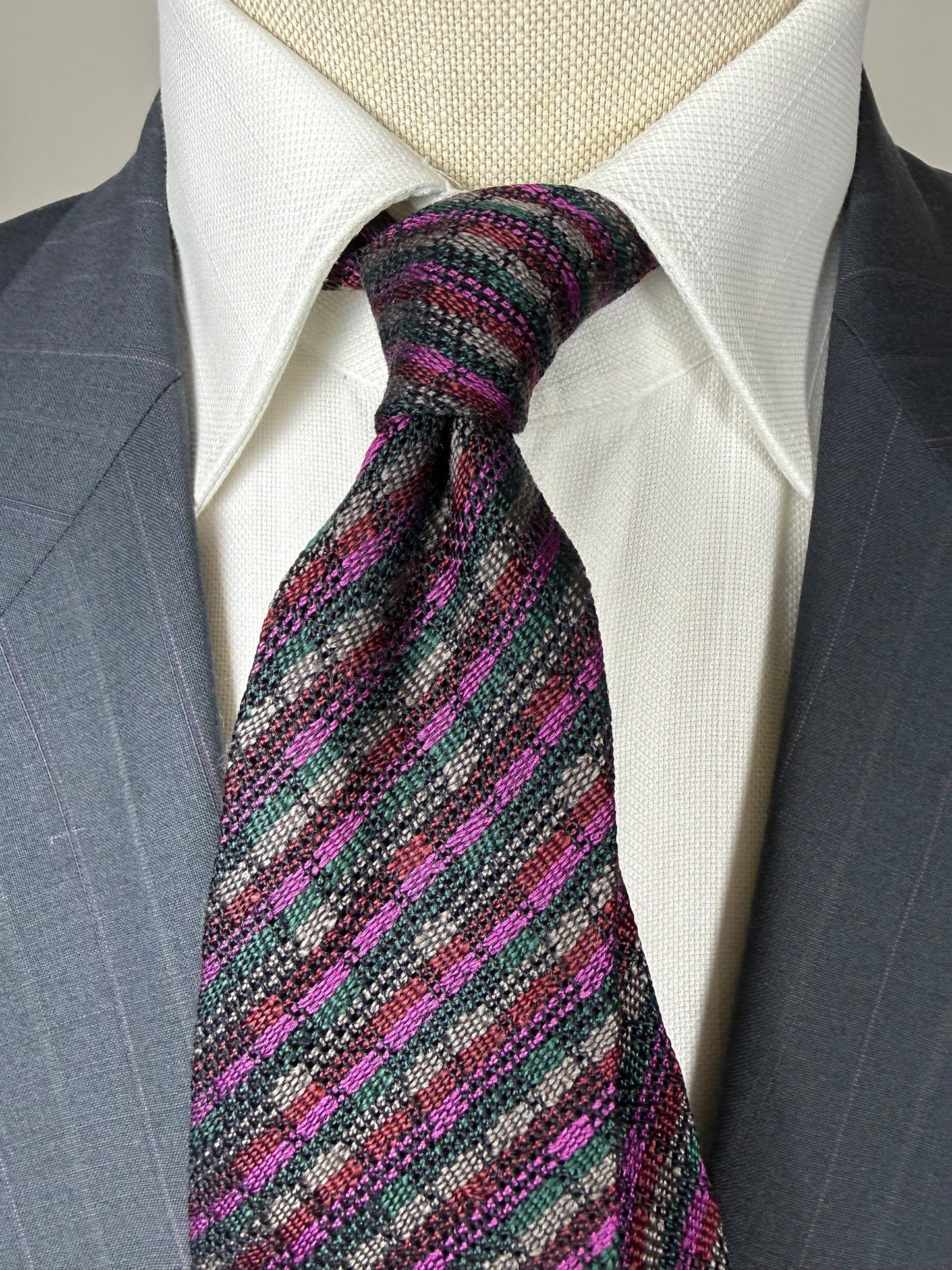 Cravatta Missoni grenadine viola lilla