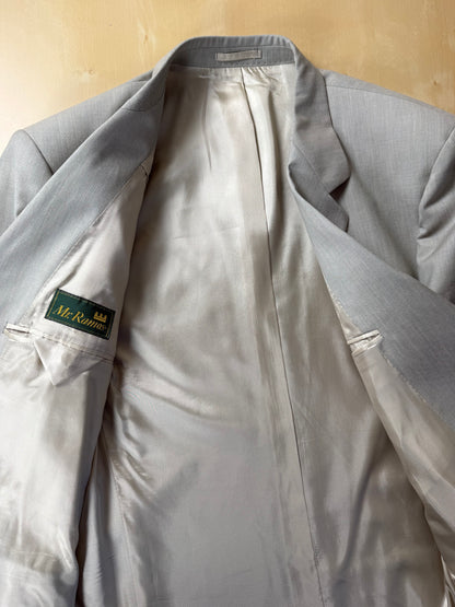 Completo fresco lana verde salvia anni '80 (NOS) - tg. 58 drop 4