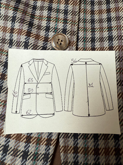 Giacca anni ‘70/‘80 quadri check - tg. 58