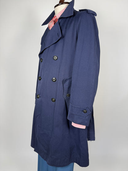 Trench anni '70 blu - tg. 48-50