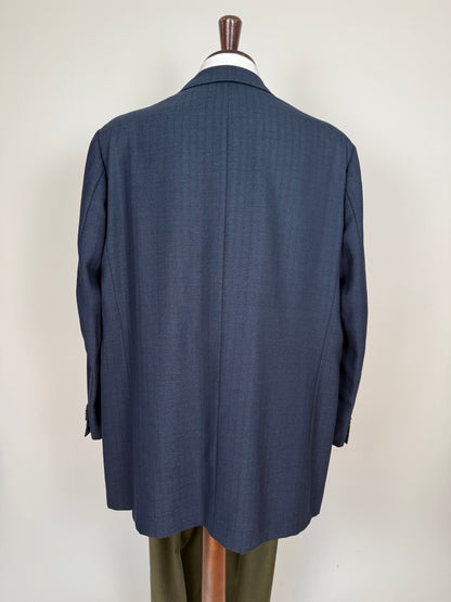 Giacca sartoriale tess. Zegna Australian fresco lana spigato - tg. 62