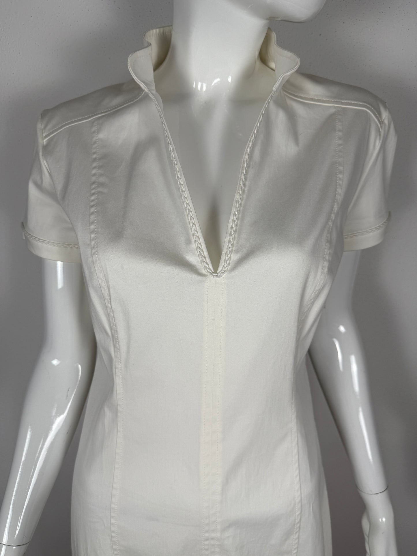 Abito La Perla Openspace bianco in cotone - S/M