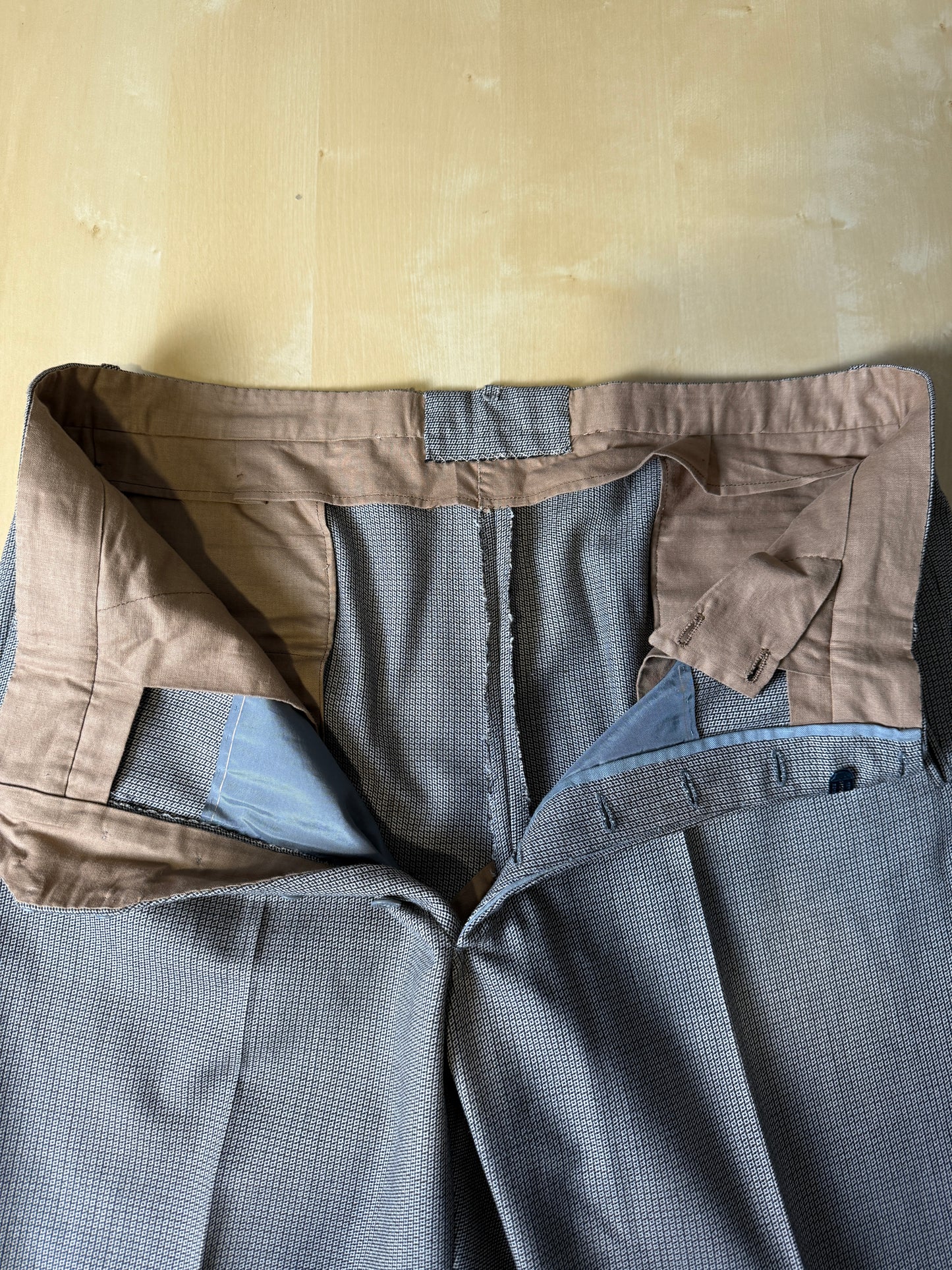 Pantaloni sartoriali anni ‘60/‘70 occhio di pernice - tg. 52