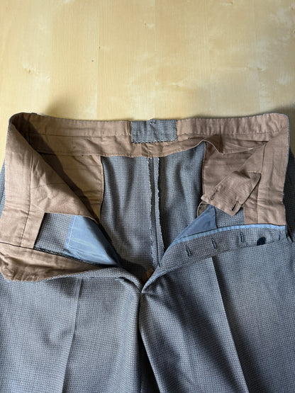 Pantaloni sartoriali anni ‘60/‘70 occhio di pernice - tg. 52