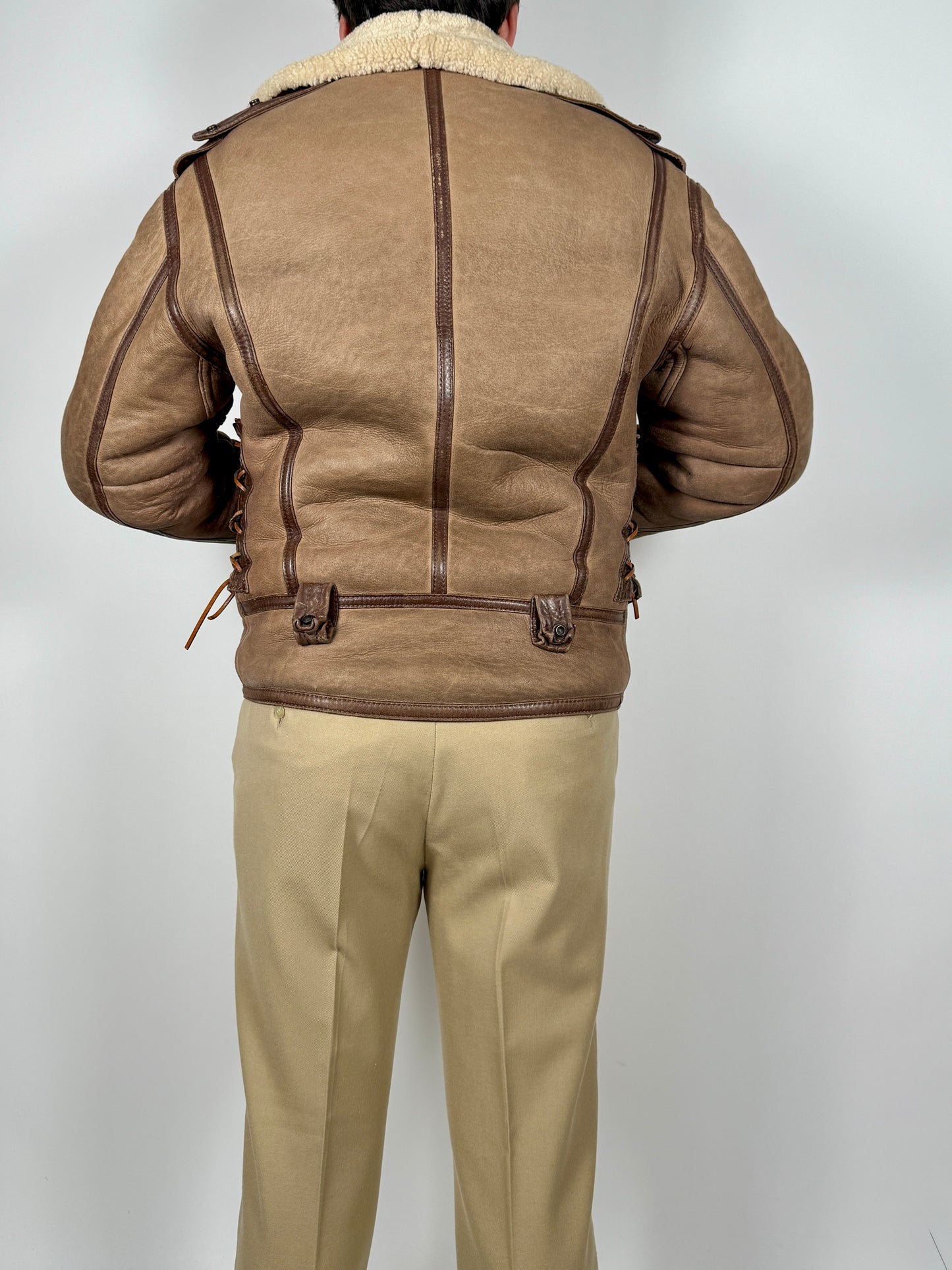 Chiodo in shearling Emporio Armani anni ‘80 - M