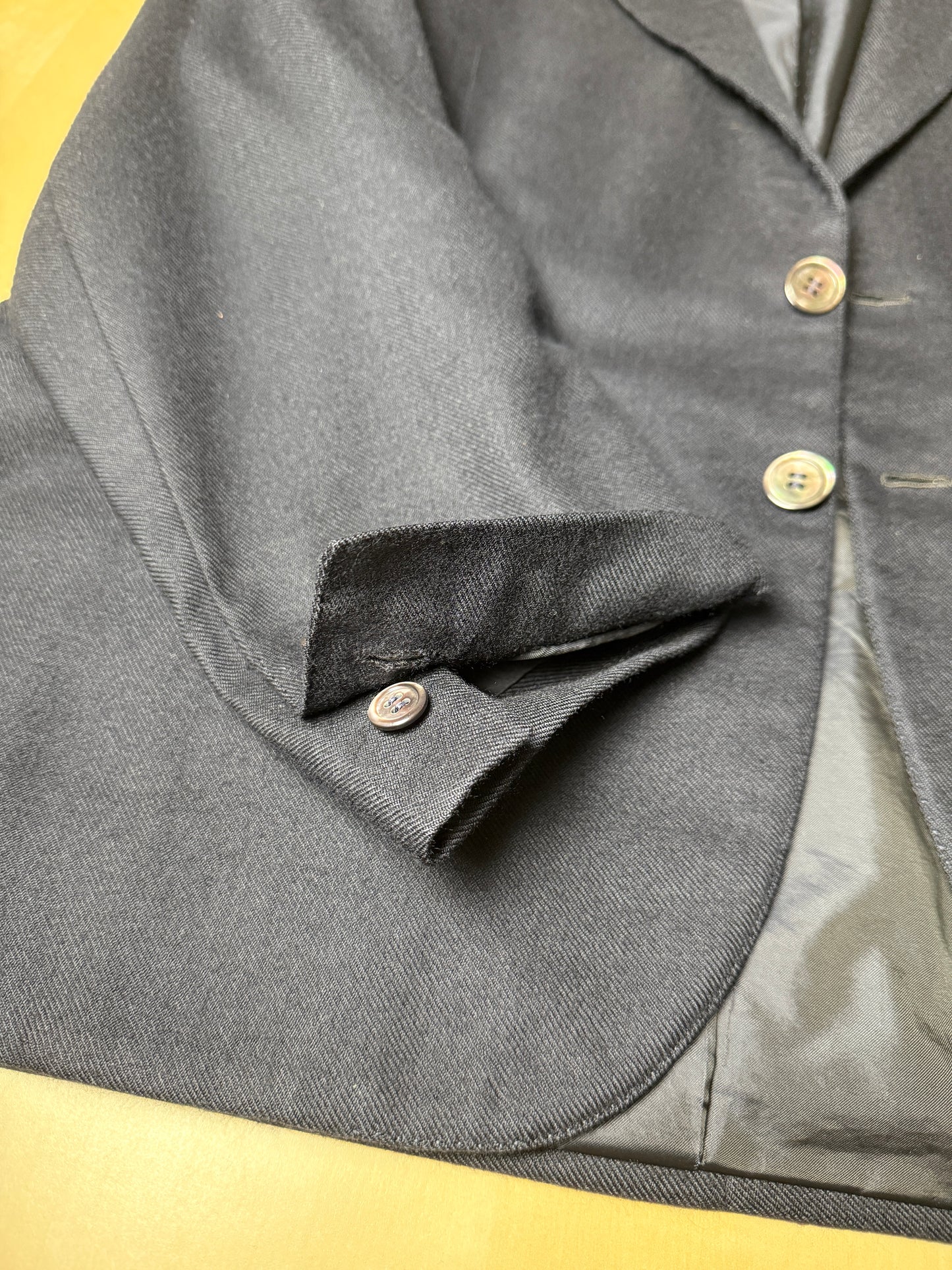 Giacca sartoriale anni '80 in puro cashmere pettinato Loro Piana - tg. 52/54 corta