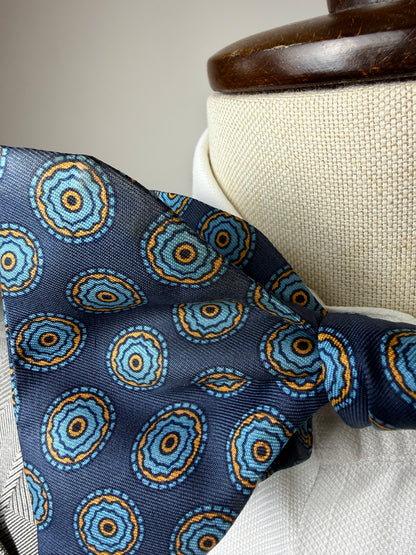 Papillon vintage blu medaglioni