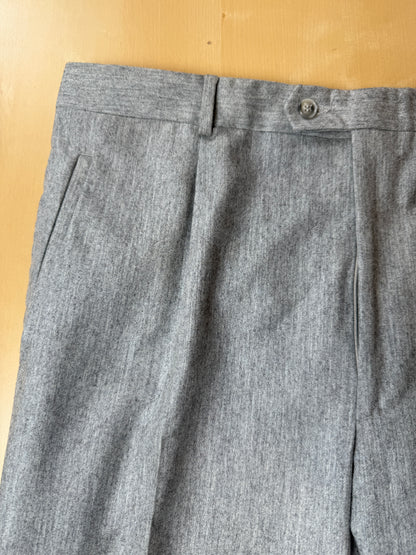Pantaloni in flanella grigio chiaro anni ‘80 (NOS) - tg. 54