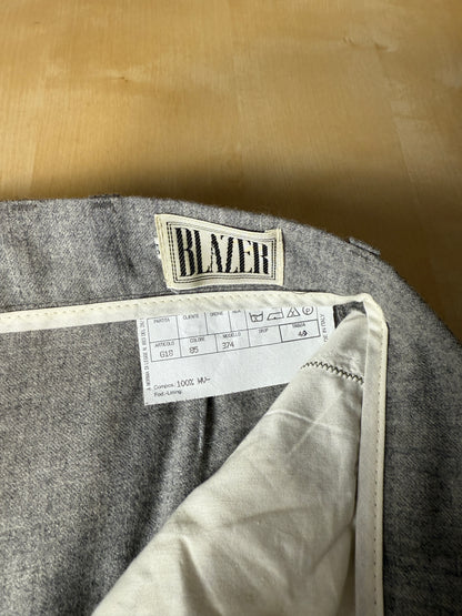 Pantaloni flanella grigio chiaro anni ‘80 (NOS) - tg. 48