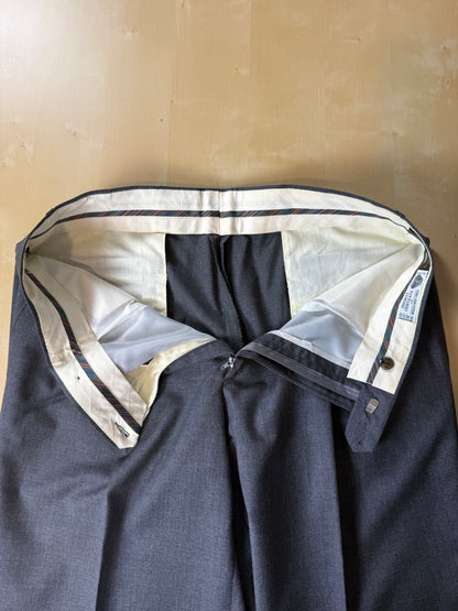 Pantaloni fresco lana grigio antracite anni '80 - tg. 52