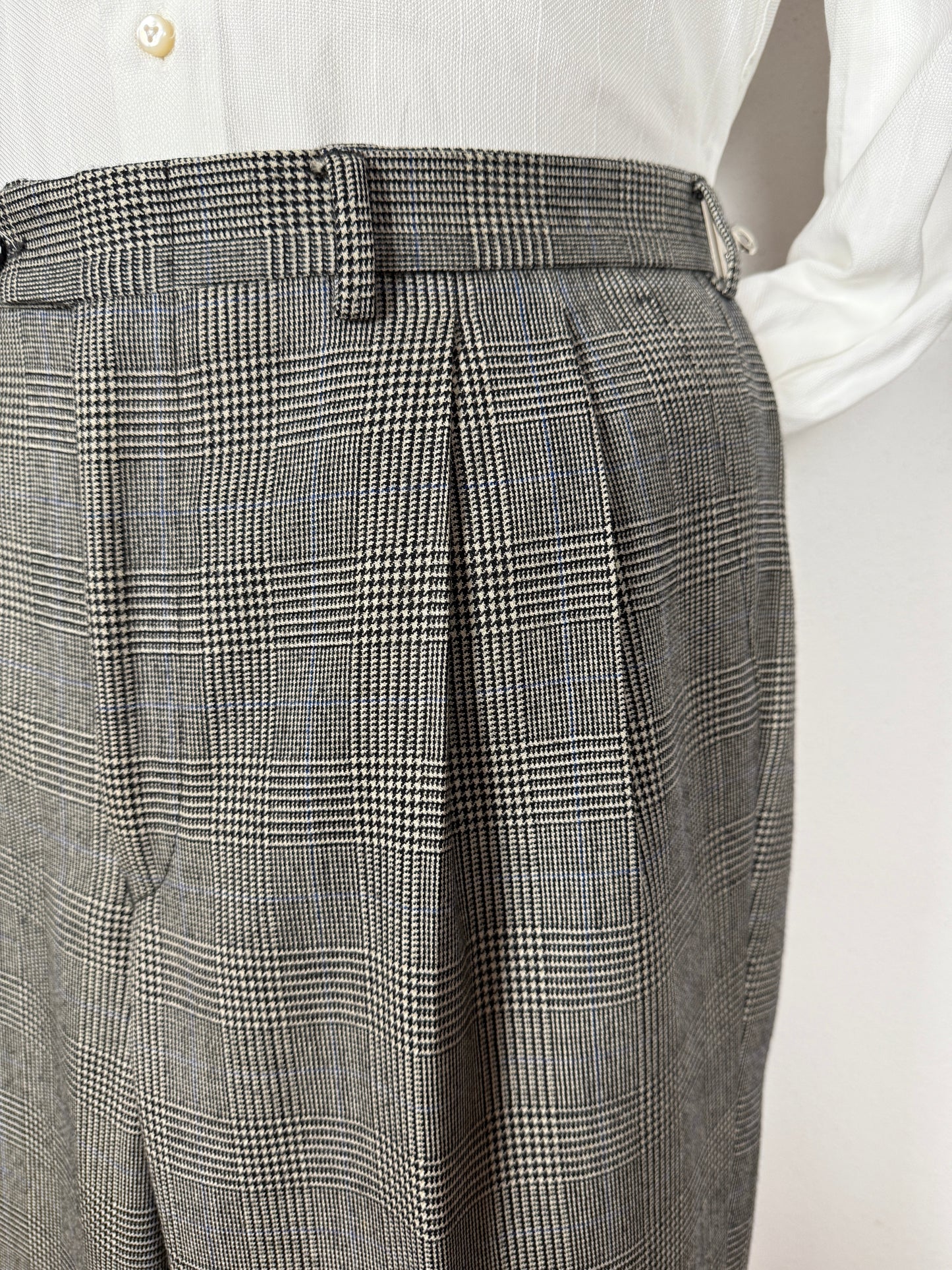 Completo anni ‘80 in flanella principe di Galles - tg. 50