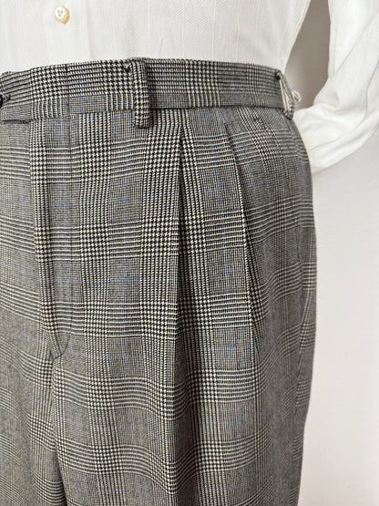 Completo anni ‘80 in flanella principe di Galles - tg. 50