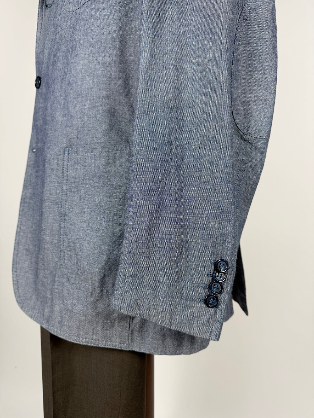 Giacca estiva De Paz in cotone chambray - tg. 58