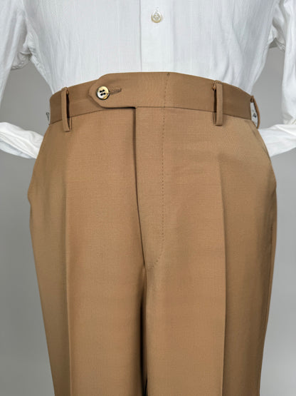Completo 3 pezzi anni ‘70 twill pettinato beige - tg. 44
