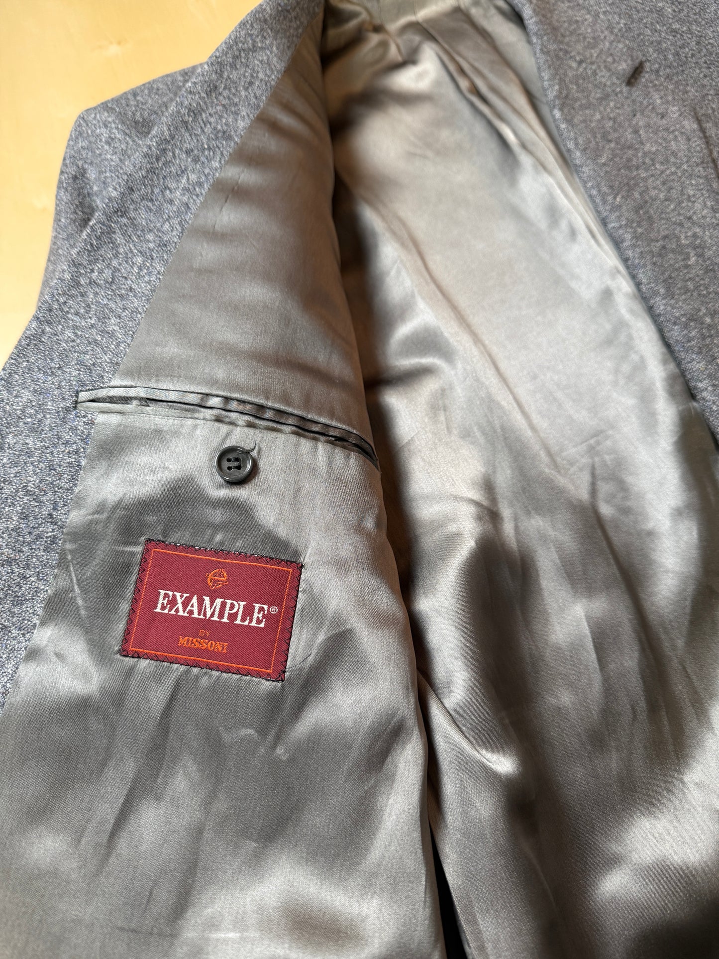 Giacca Missoni anni ‘80 grigio petrolio donegal - tg. 52