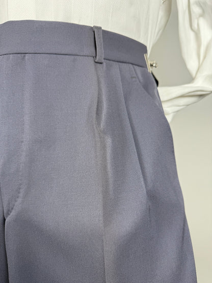 Pantaloni anni ‘70 twill di lana carta da zucchero (NOS) - tg. 46