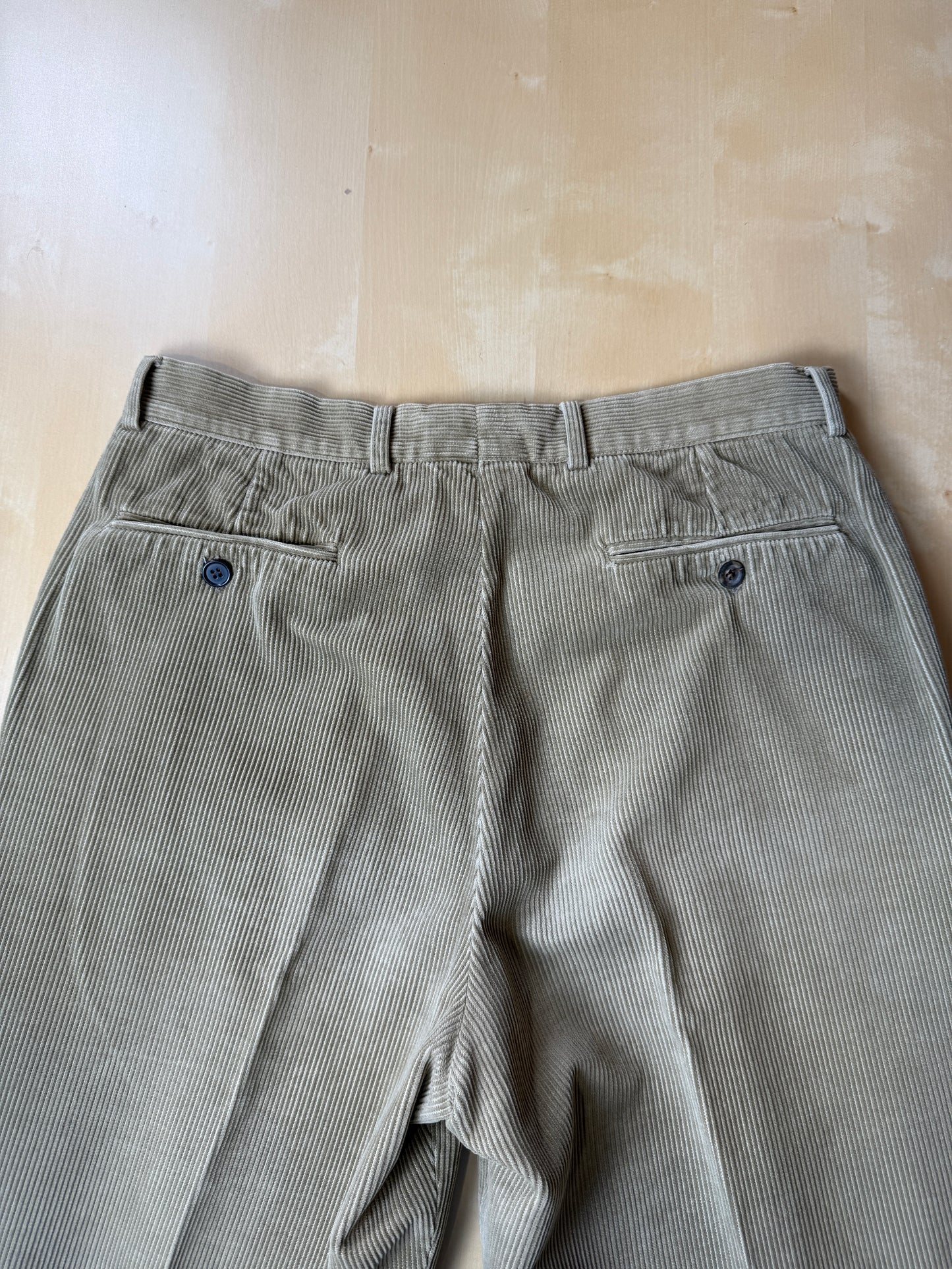 Pantaloni in velluto a coste beige - tg. 46/48