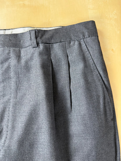 Pantaloni anni '80 flanella pettinata antracite - tg. 48/50