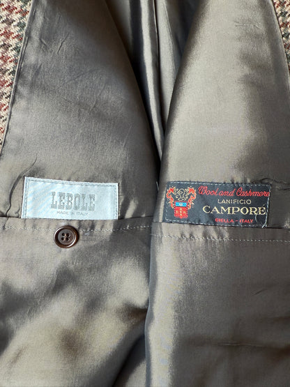 Giacca anni ‘80 pied-de-poule in lana e cashmere - tg. 52