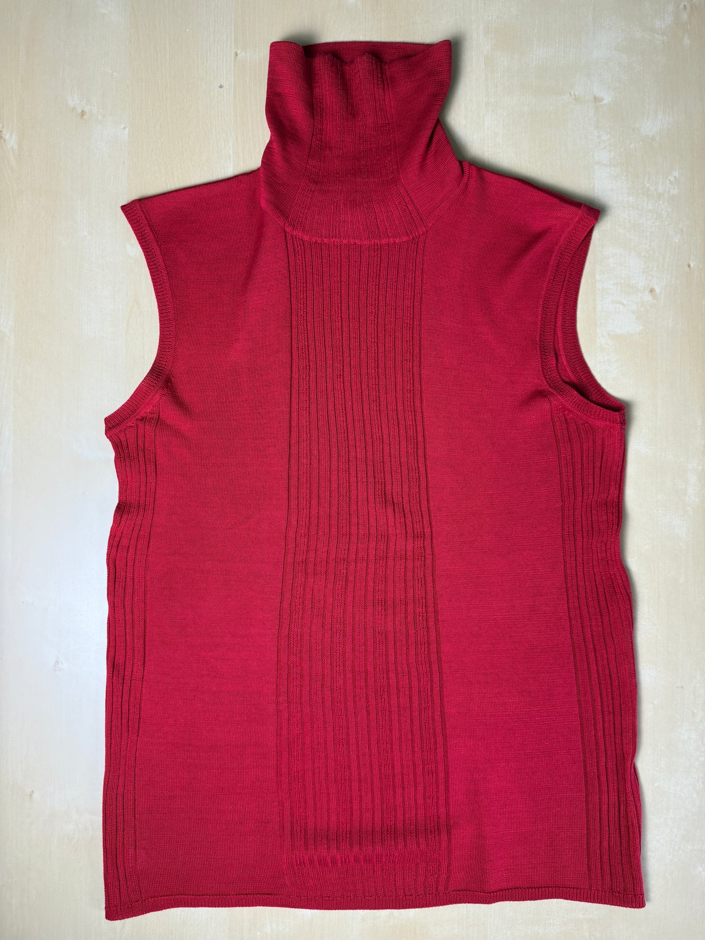 Maglia dolcevita smanicata in pura seta La Perla Malizia - tg. M