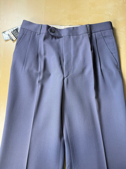 Pantaloni anni ‘70 twill di lana carta da zucchero (NOS) - tg. 46