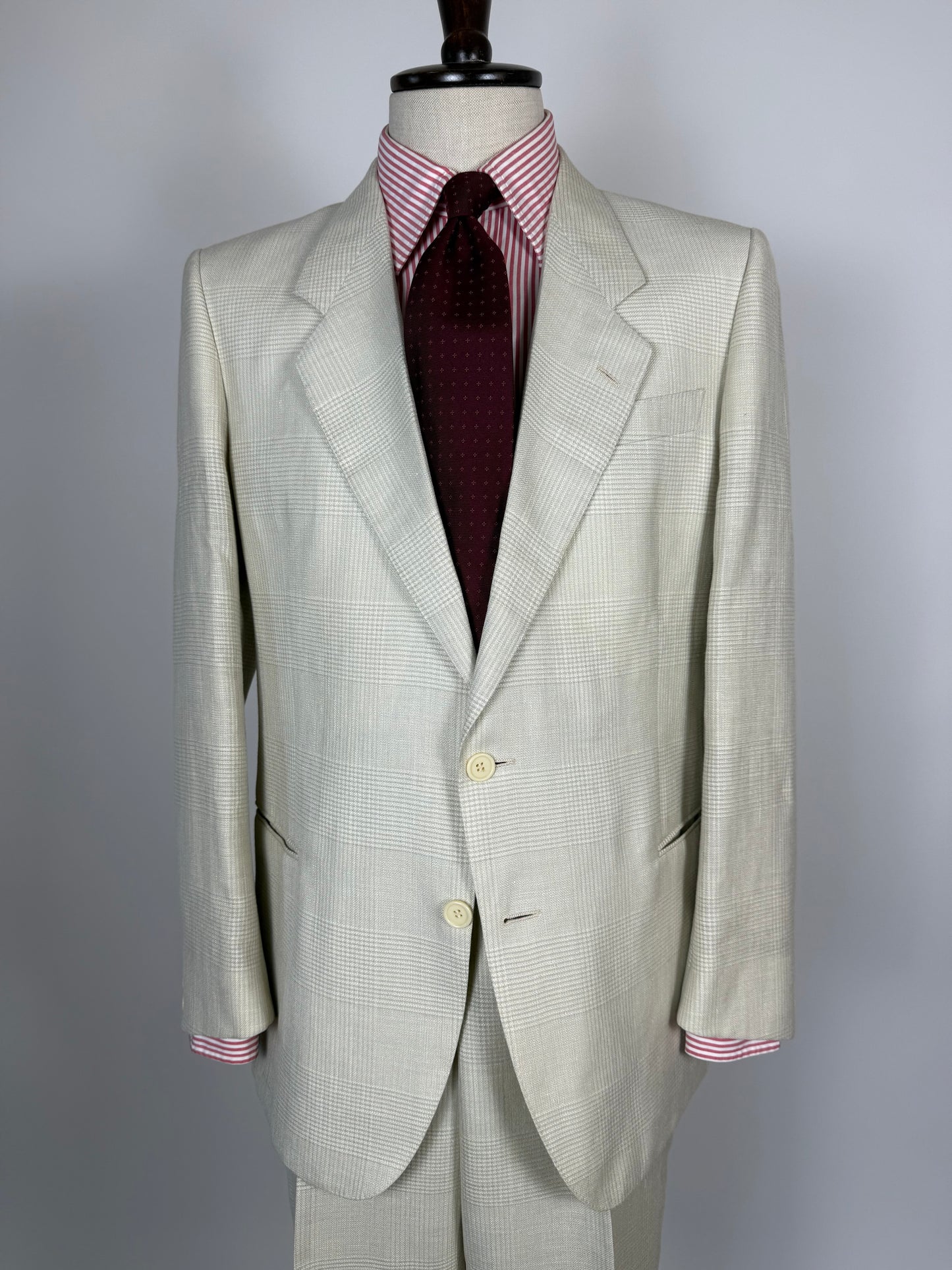 Completo Galles lino e lana anni '70/'80 - tg. 50 drop 7